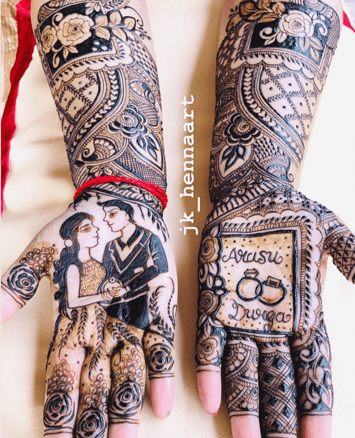 Mesmeric Bhuj Henna Design