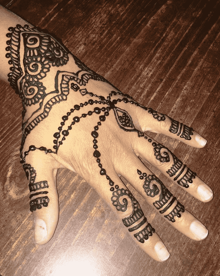 Fetching Black Henna design