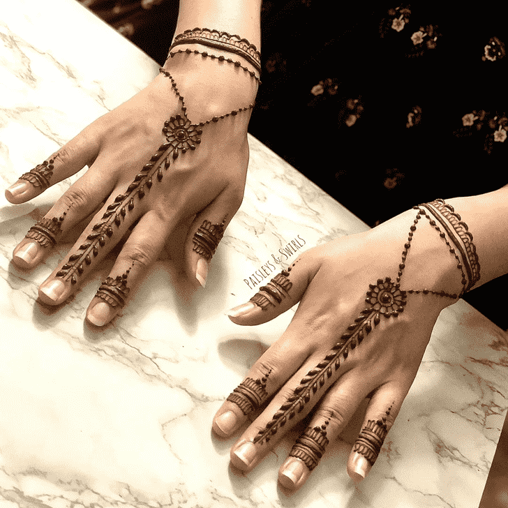 Mesmeric Bracelet Henna Design