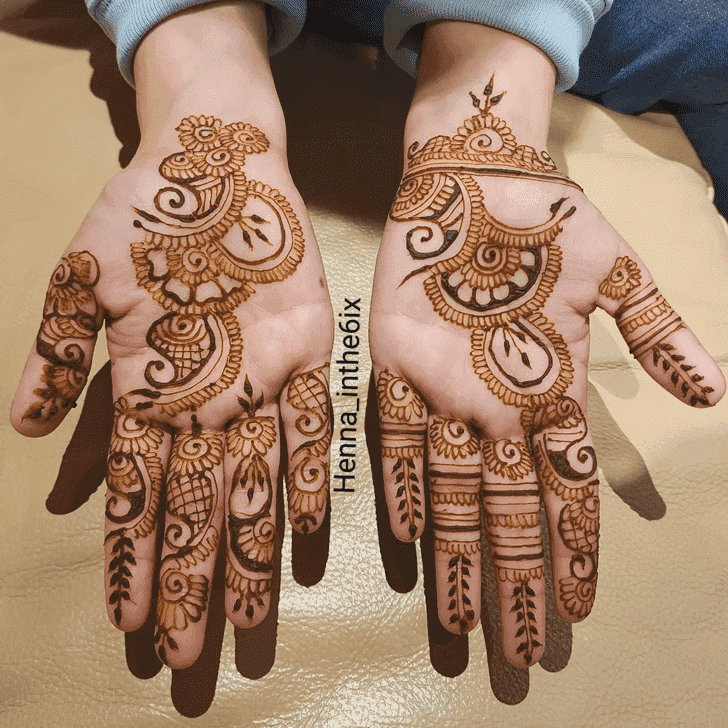 Charming Canada Henna Design