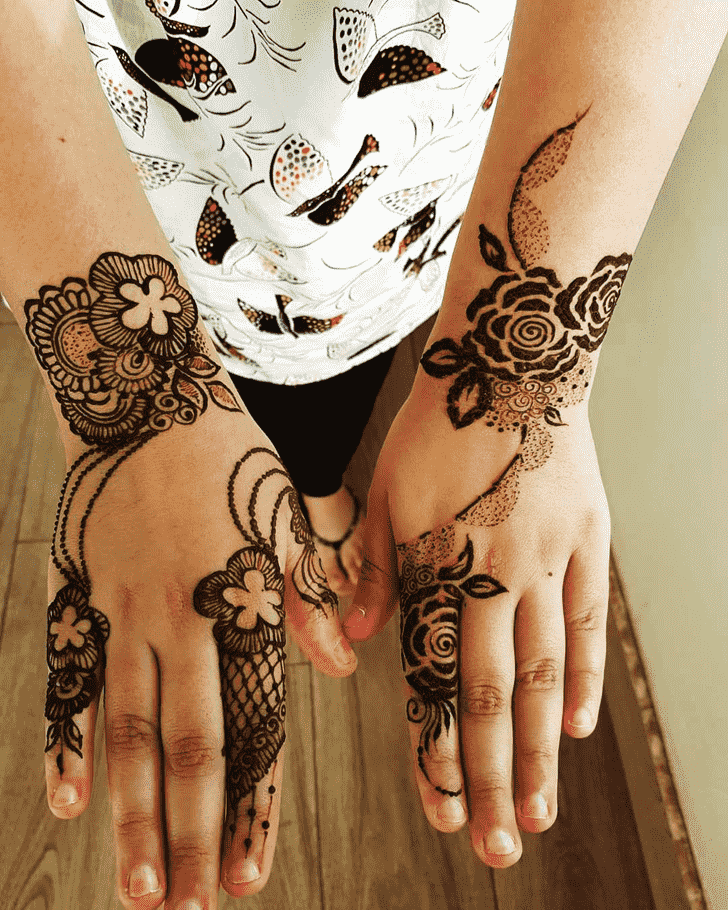 Arm Chain Henna Design