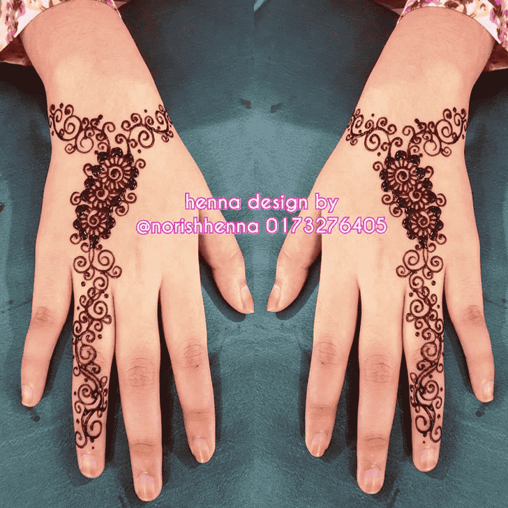 Ideal Chain Henna Design