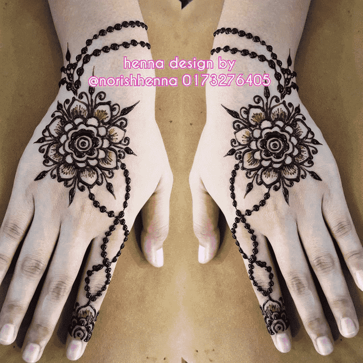 Magnetic Chain Henna Design