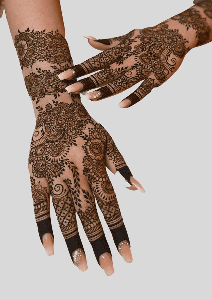 Elegant Chile Henna Design