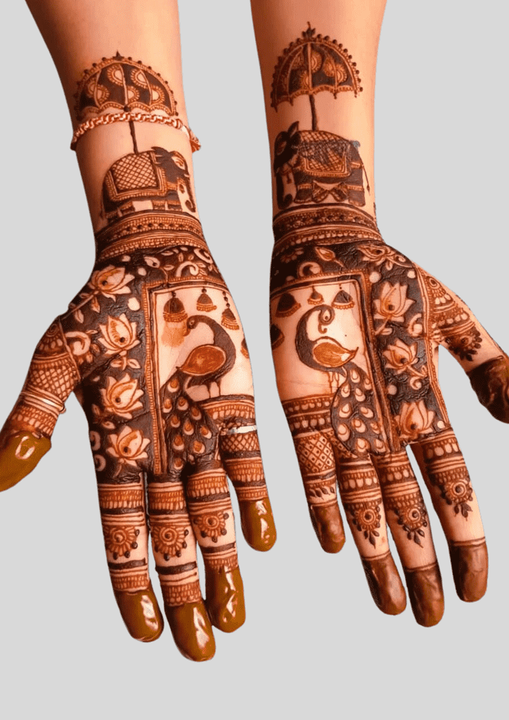 Mesmeric Chile Henna Design