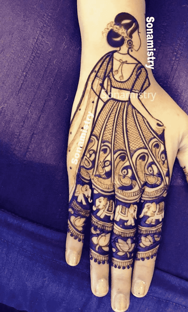 Graceful Coimbatore Henna Design