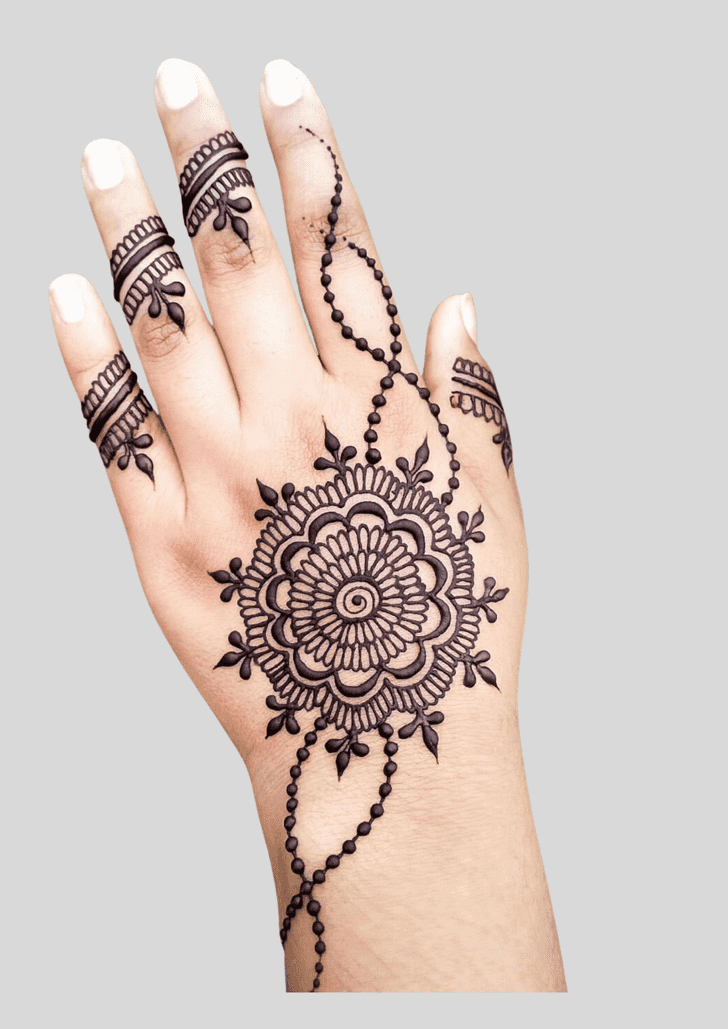 Delicate Cuba Henna Design