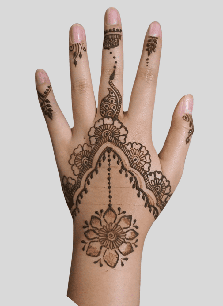 Admirable Cultural Mehndi Design