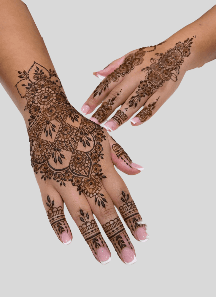 Graceful Cultural Henna Design