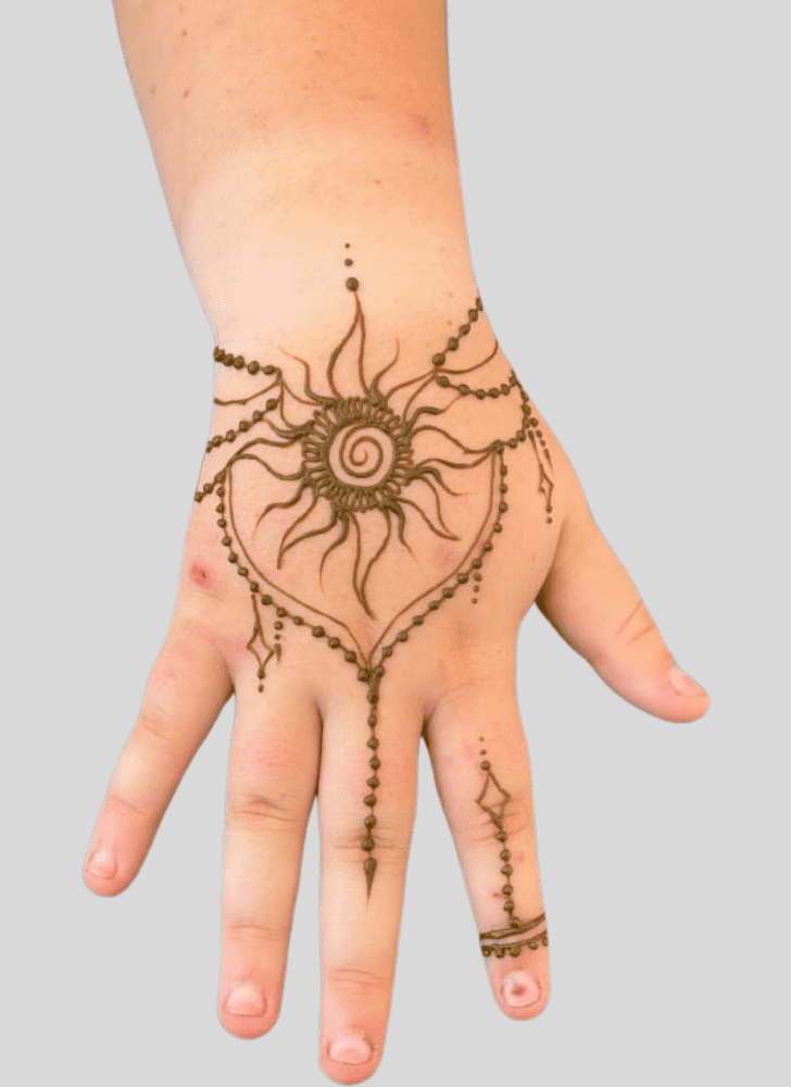 Radiant Cute Henna design