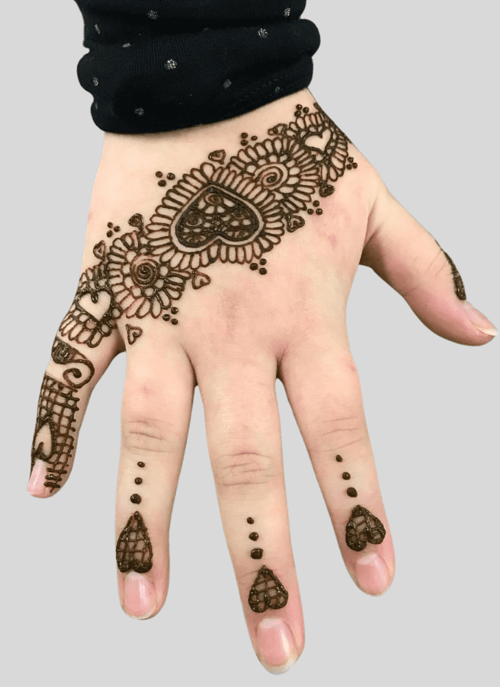 Resplendent Cute Henna design