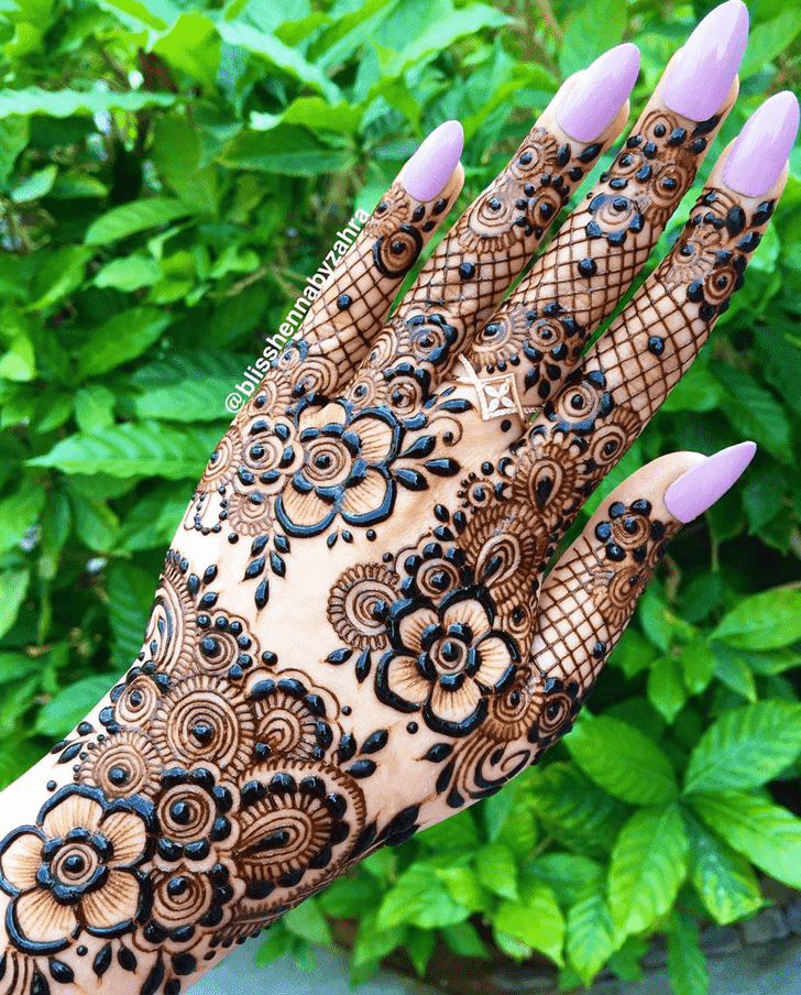 Enticing Dainty Henna Design