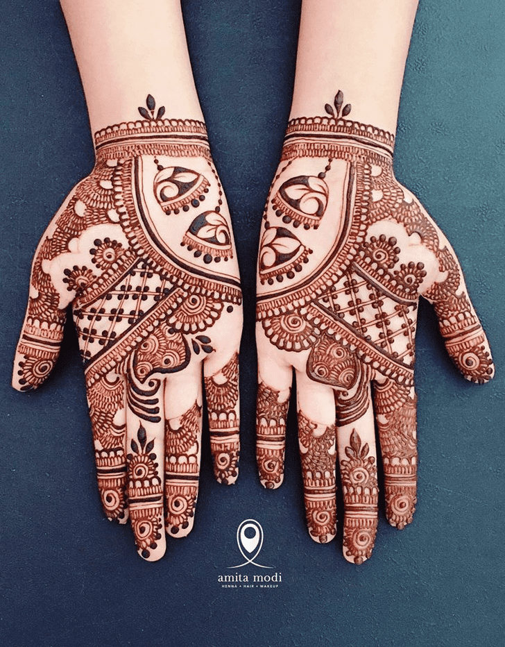 Graceful Dalhousie Henna Design