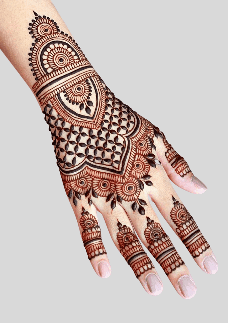 Arm Deepawali Henna Design