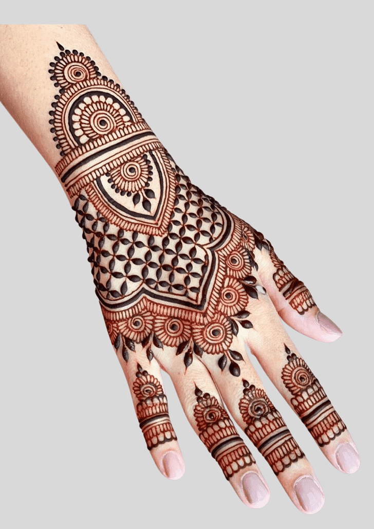 Ideal Deepawali Henna Design