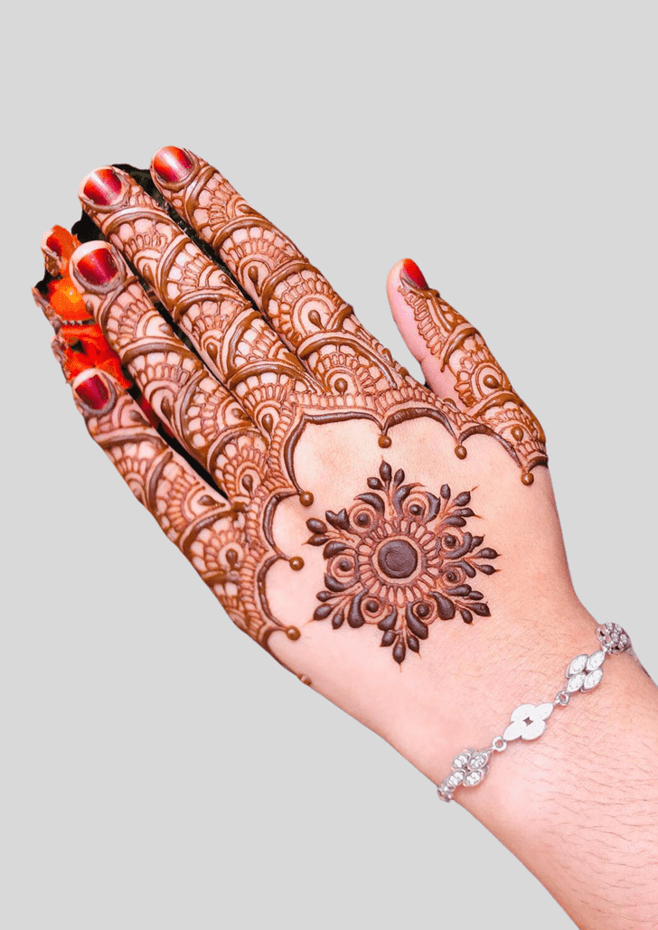 Nice Deepawali Henna Design