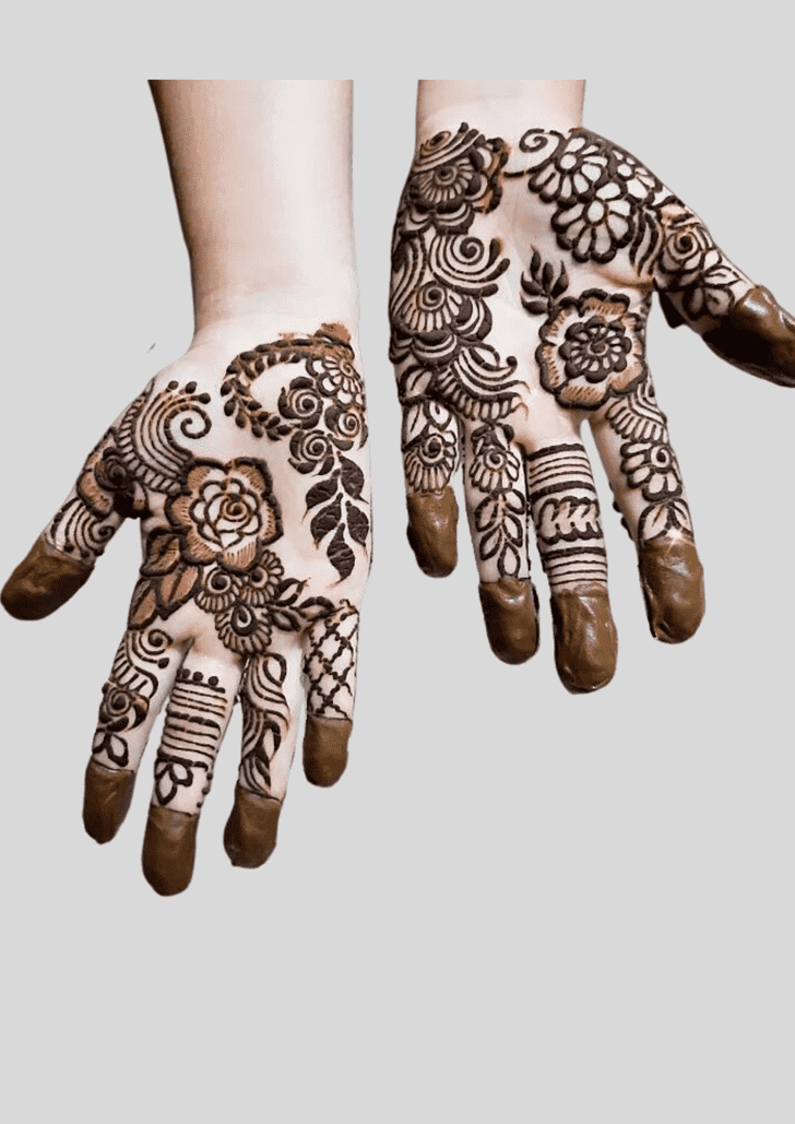 Resplendent Deepawali Henna Design