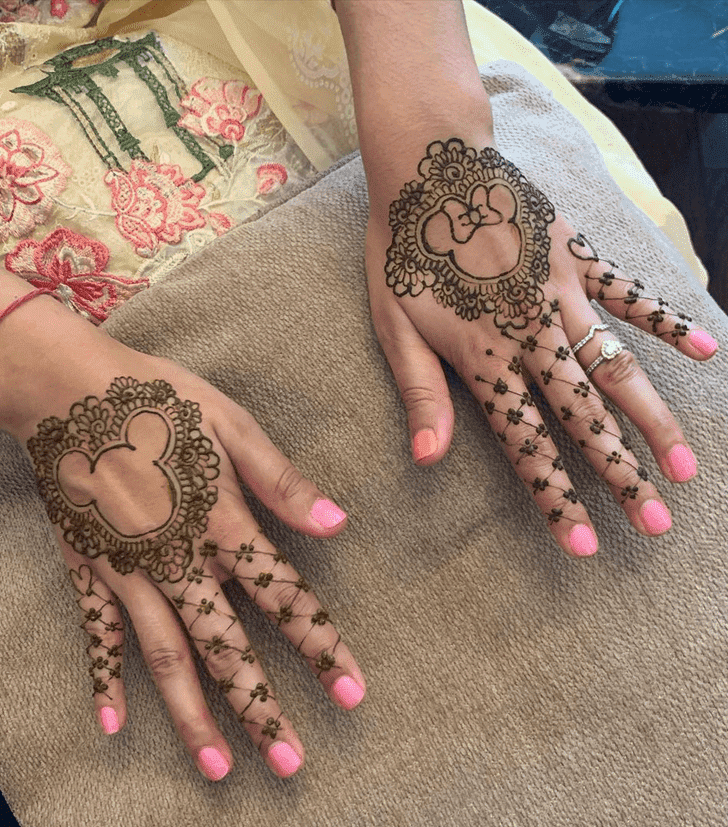 Pretty Disney Henna Design