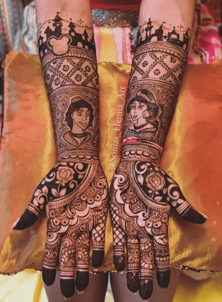 Shapely Disney Henna Design