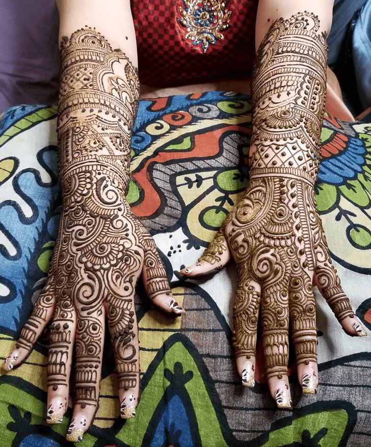 Radiant Diwali Henna Design