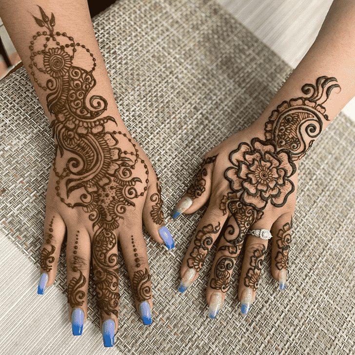 Inviting Dulhan Henna Design