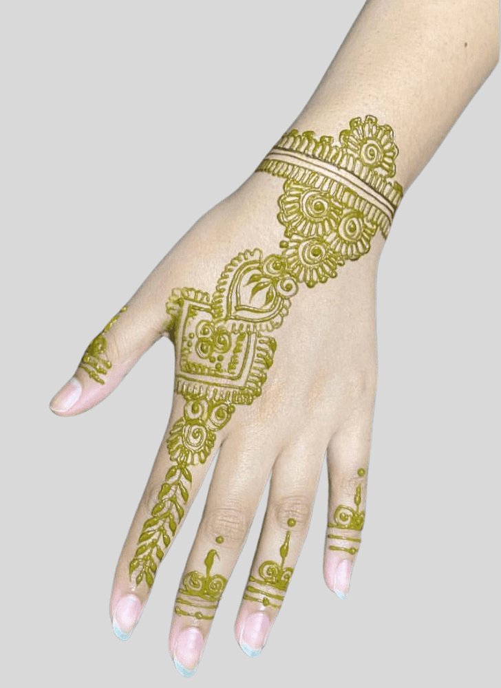 Bewitching Durga Puja Henna Design