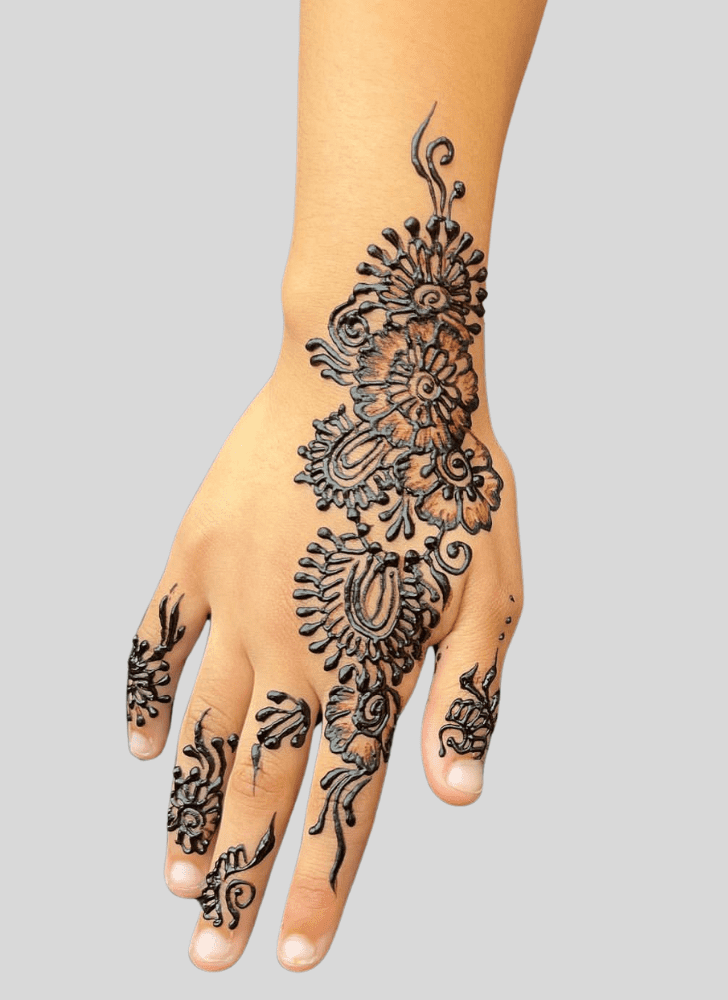 Dazzling Durga Puja Henna Design