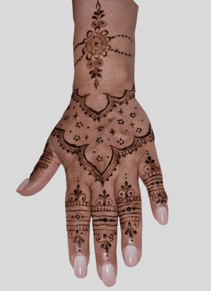 Delightful Durga Puja Henna Design