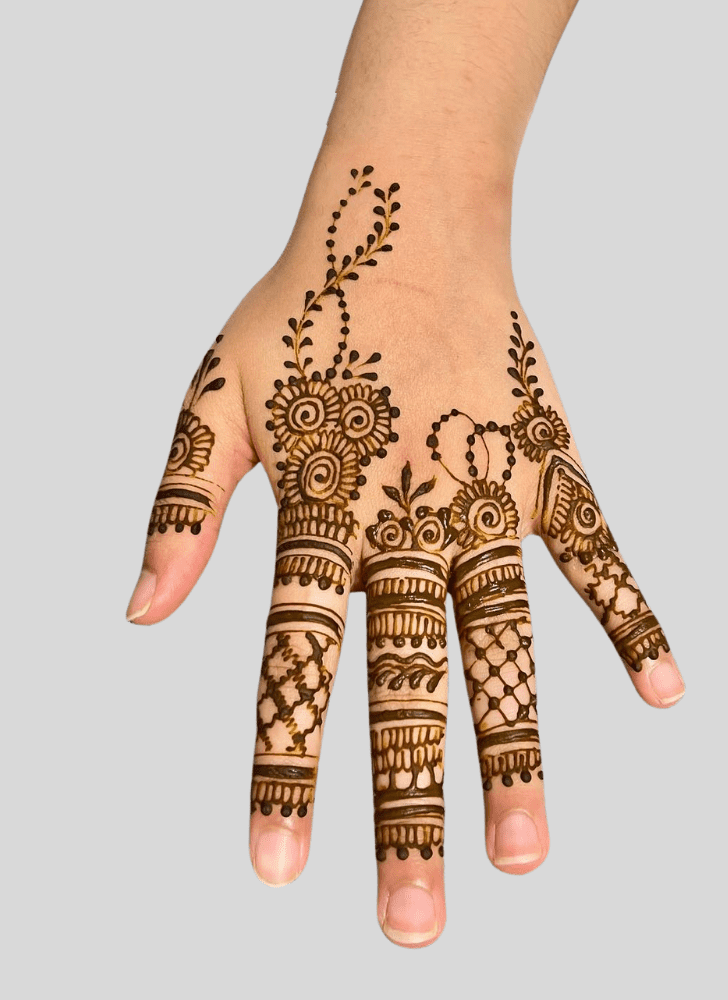 Enthralling Durga Puja Henna Design