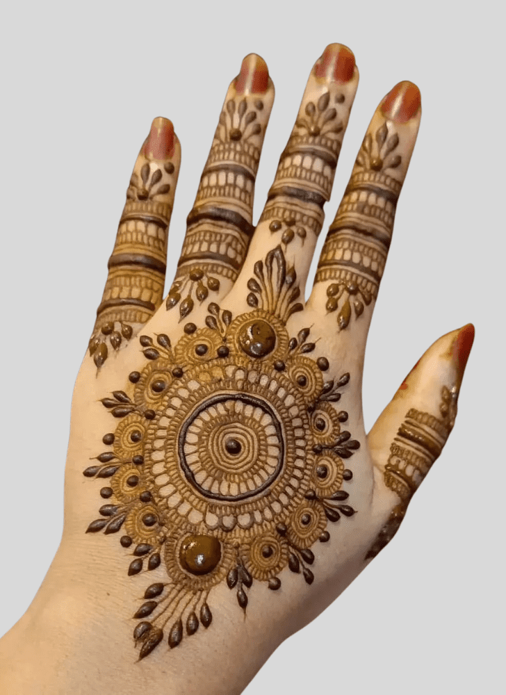 Fascinating Durga Puja Henna Design