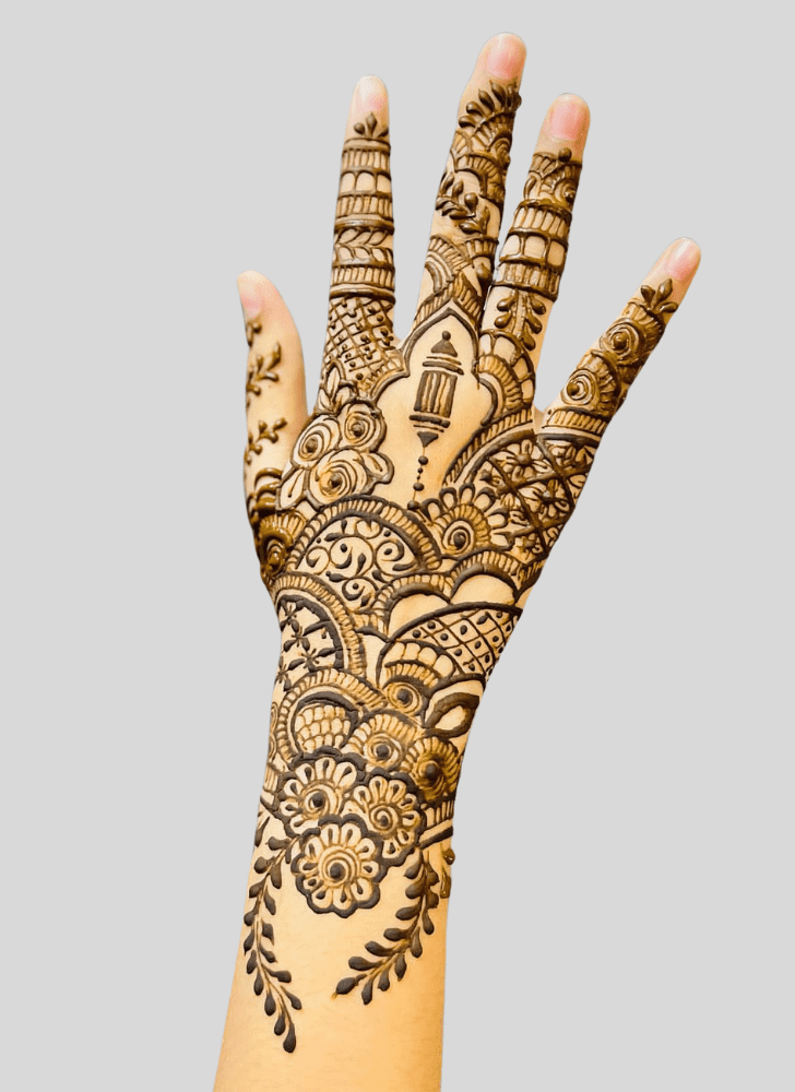 Grand Durga Puja Henna Design