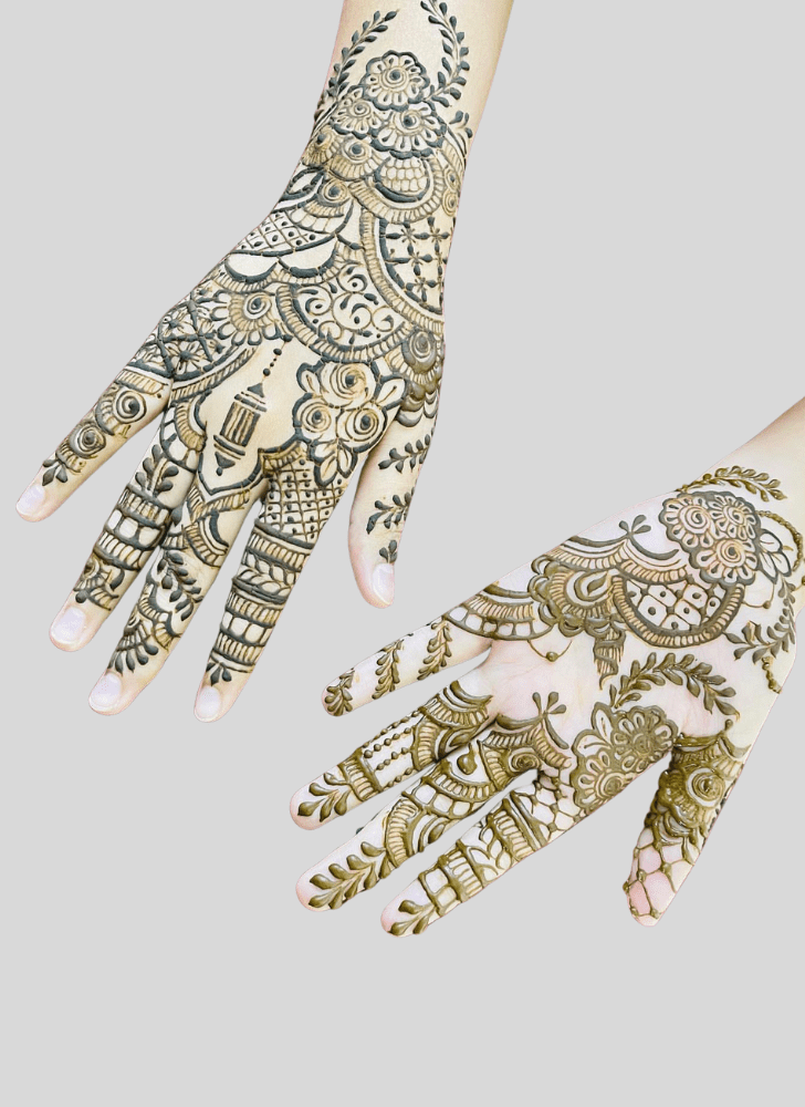 Awesome Durga Puja Henna Design