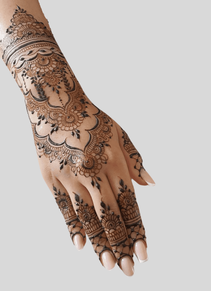 Ideal Durga Puja Henna Design