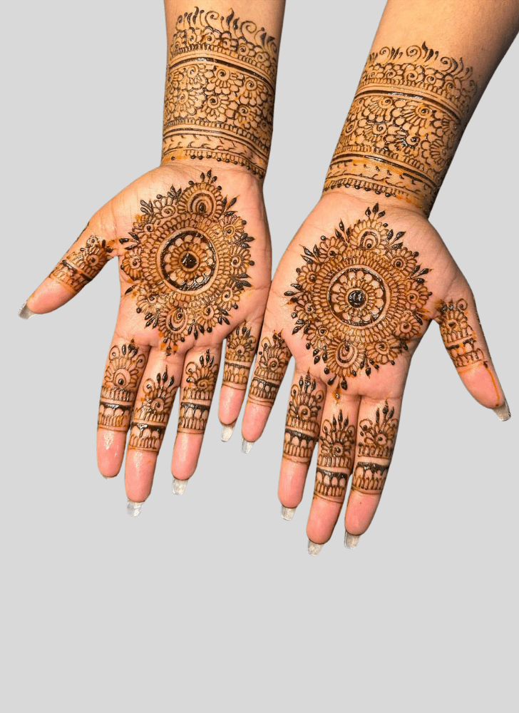 Magnificent Durga Puja Henna Design