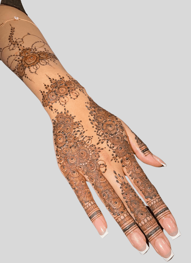 Marvelous Durga Puja Henna Design