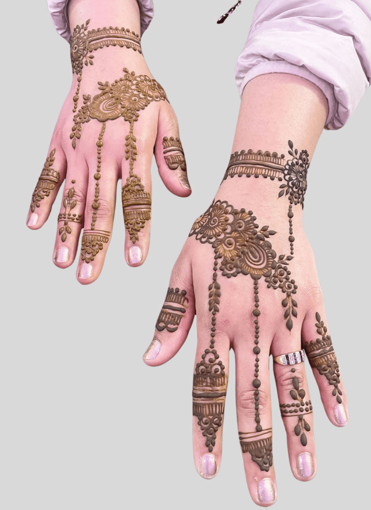 Ravishing Durga Puja Henna Design