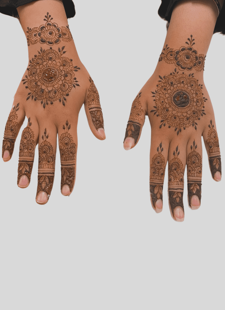 Resplendent Durga Puja Henna Design