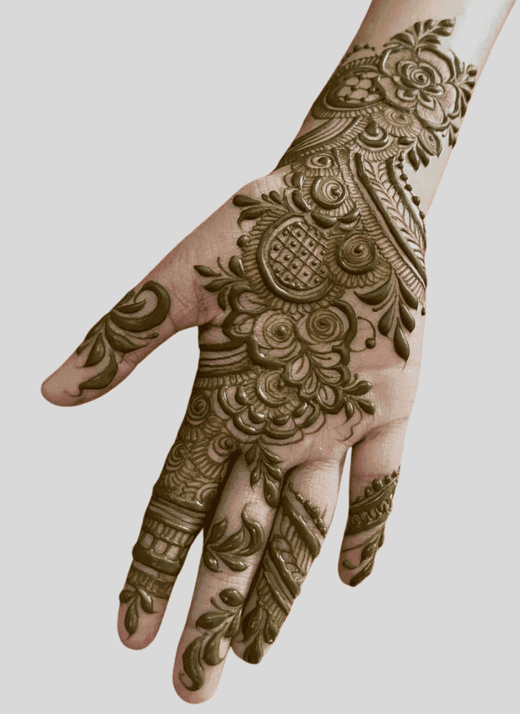 Superb Durga Puja Henna Design