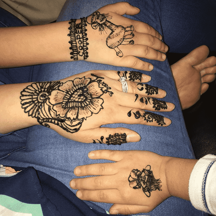 Lovely Easter Mehndi Design