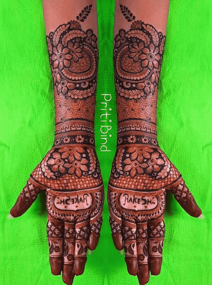 Arm EID Henna Design