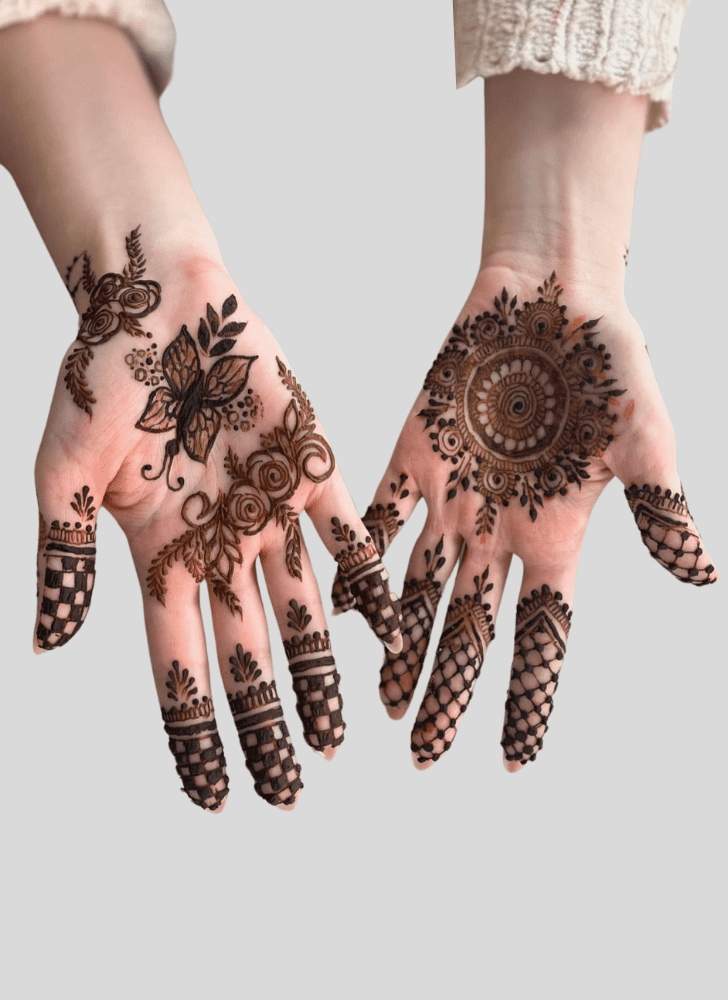 Inviting Eid Ul Fitr Henna Design