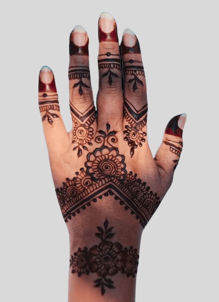 Nice Eid Ul Fitr Henna Design