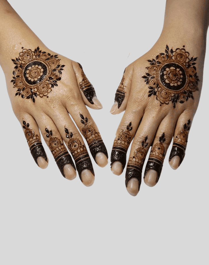 Slightly Eid Ul Fitr Henna Design