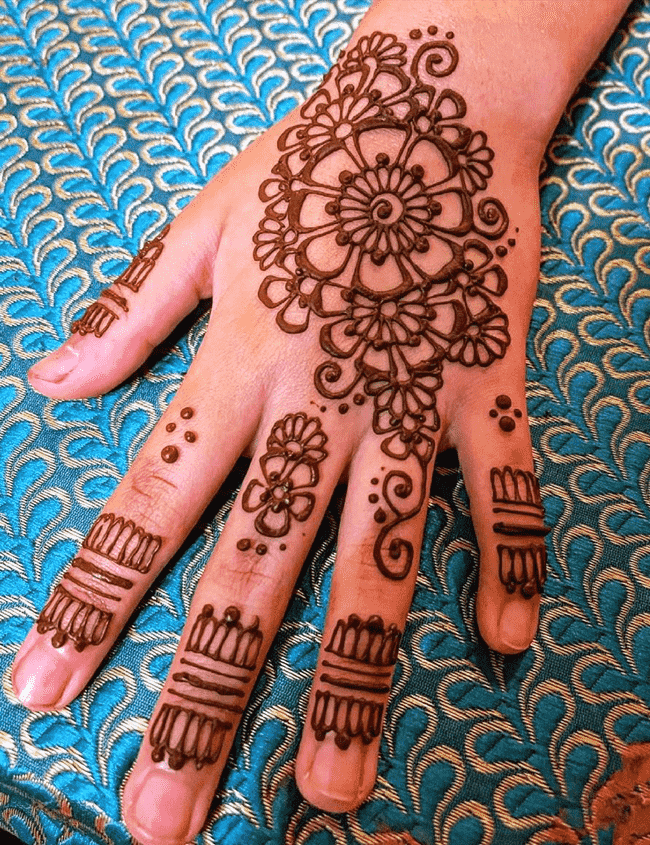 Classy Ekadashi Henna Design