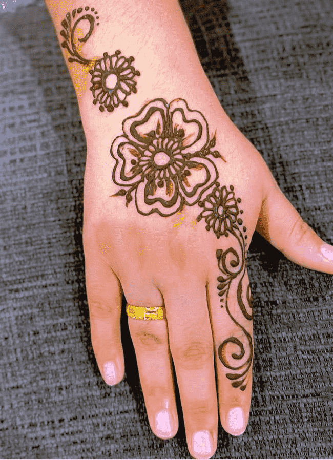 Comely Ekadashi Henna Design