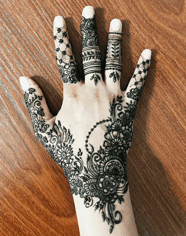 Fine Ekadashi Henna Design