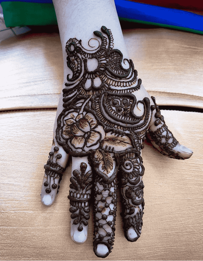 Inviting Ekadashi Henna Design