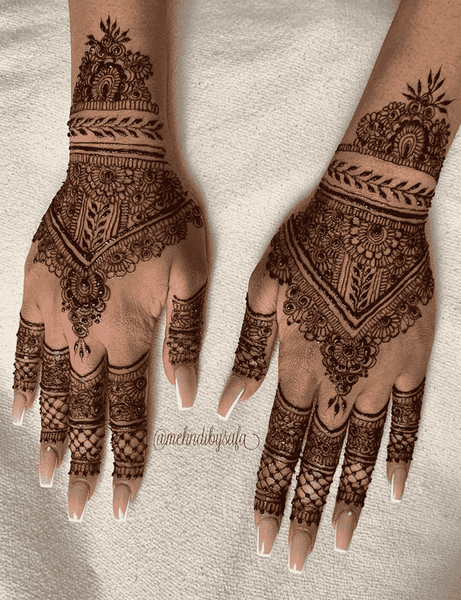 Lovely Ekadashi Mehndi Design