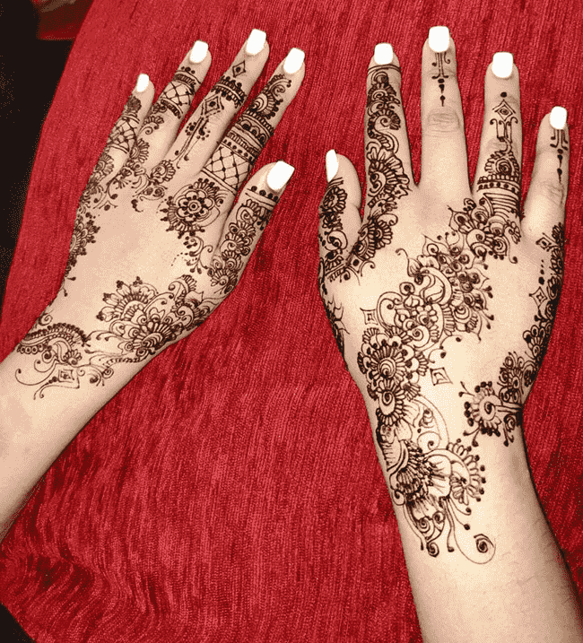 Marvelous Ekadashi Henna Design