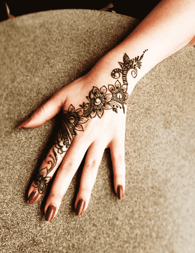 Pleasing Ekadashi Henna Design